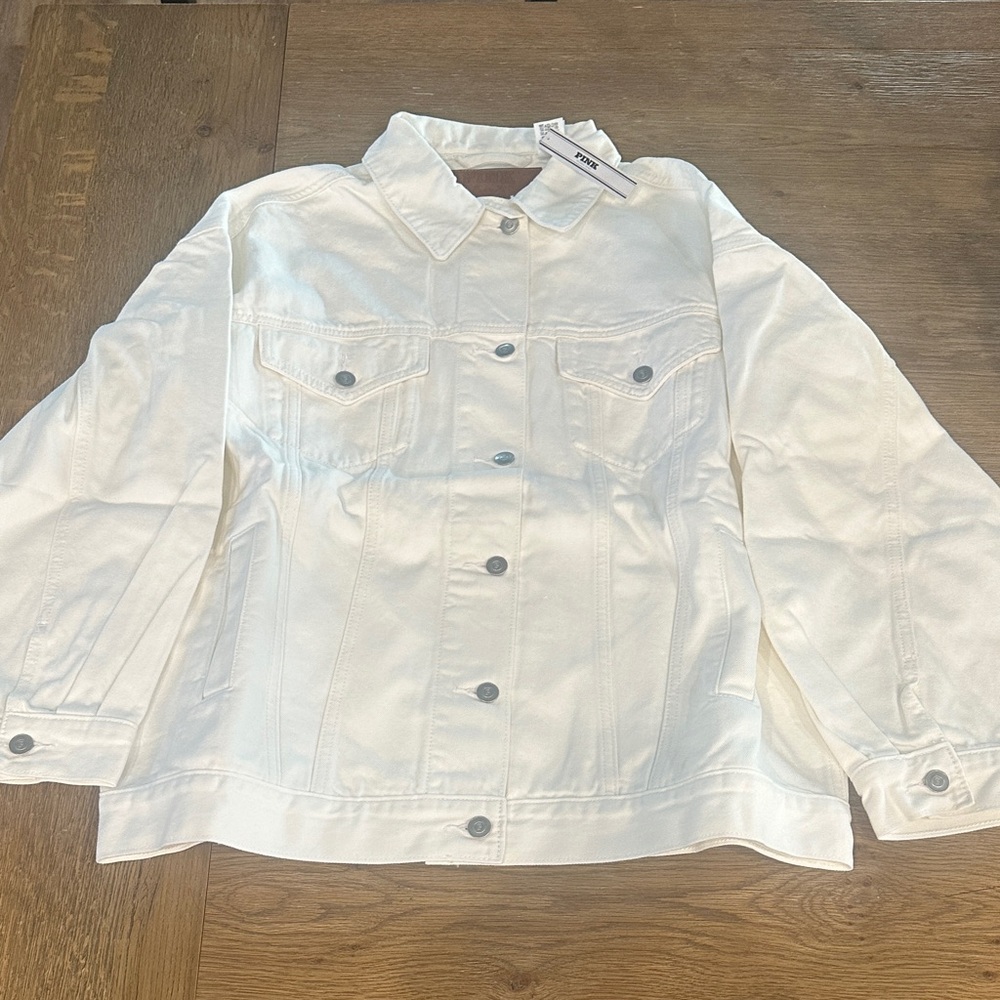 Victory Secret Ivory Jean Jacket